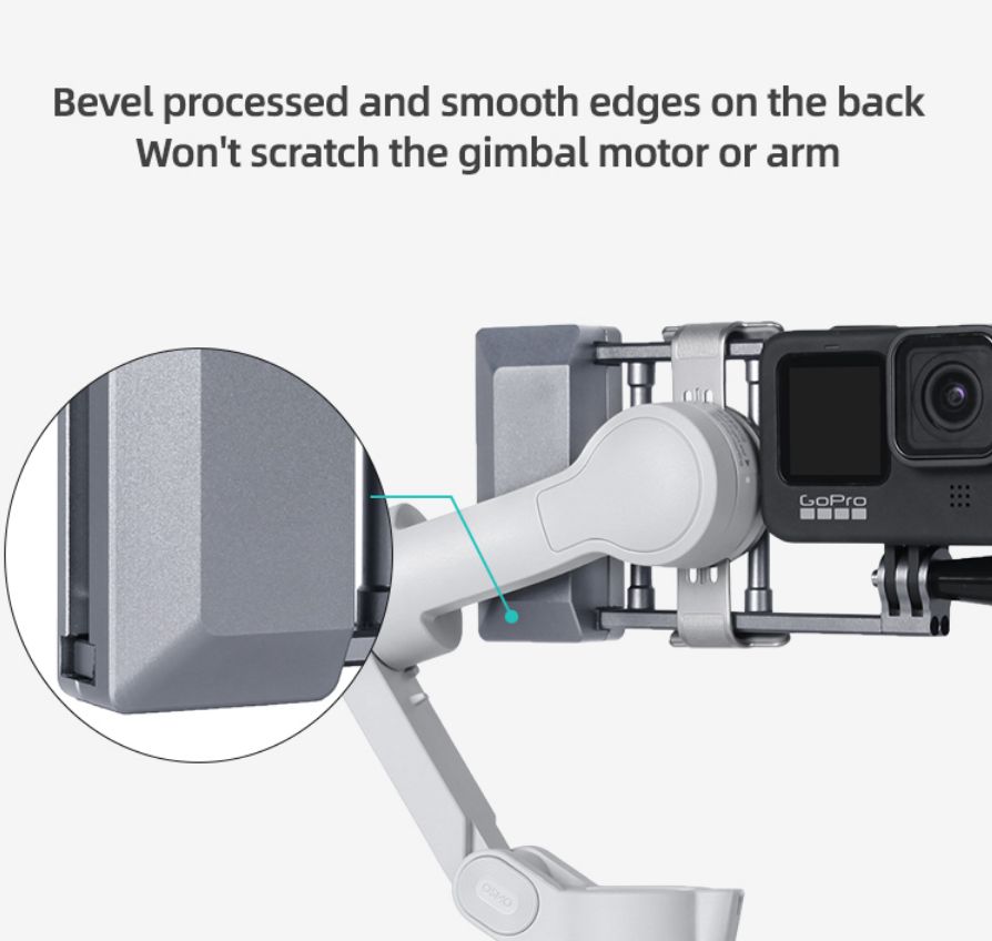 Adaptér pro GoPro Hero 9, 8, Osmo Action a další akční kamery pro telefonní stabilizátor 11